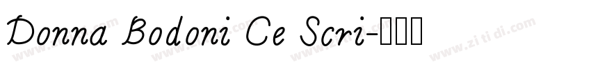 Donna Bodoni Ce Scri字体转换